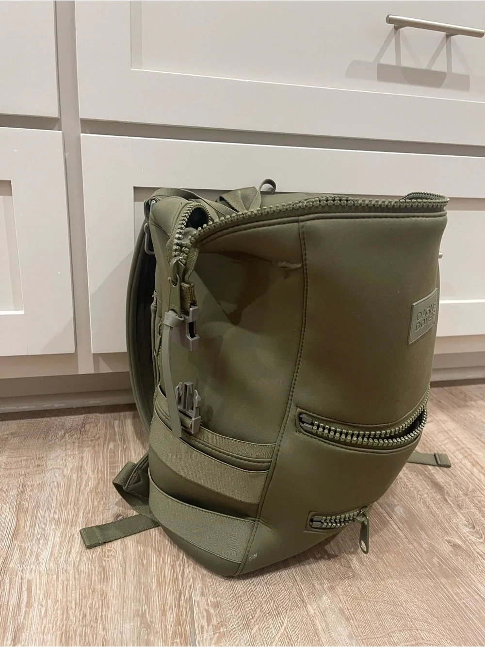 Dagne Dover Olive Green Baby Bag Backpack